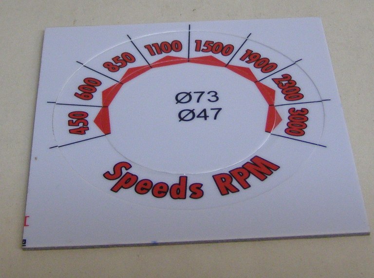 Jet Tool Part JWL1442-157 Speed Label JWL1442-157